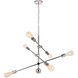 Newtown 6 Light 29 inch Polished Nickel Pendant Ceiling Light