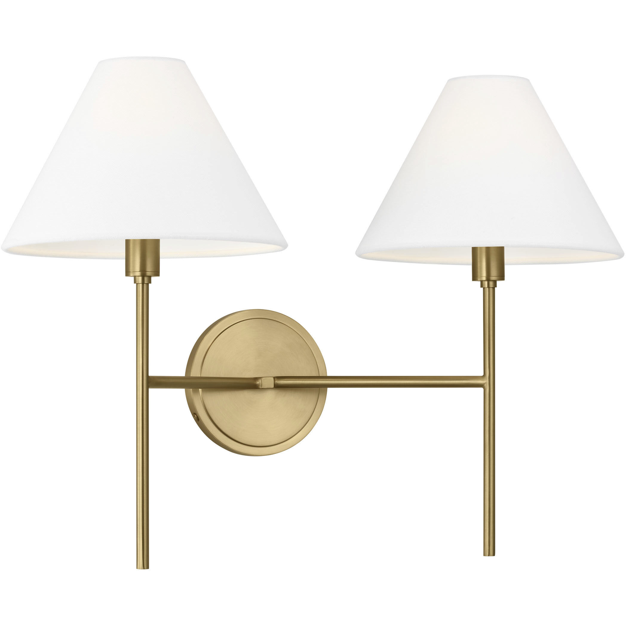 C&M by Chapman & Myers Ridgewood Sconce Wall Light in Burnished Brass