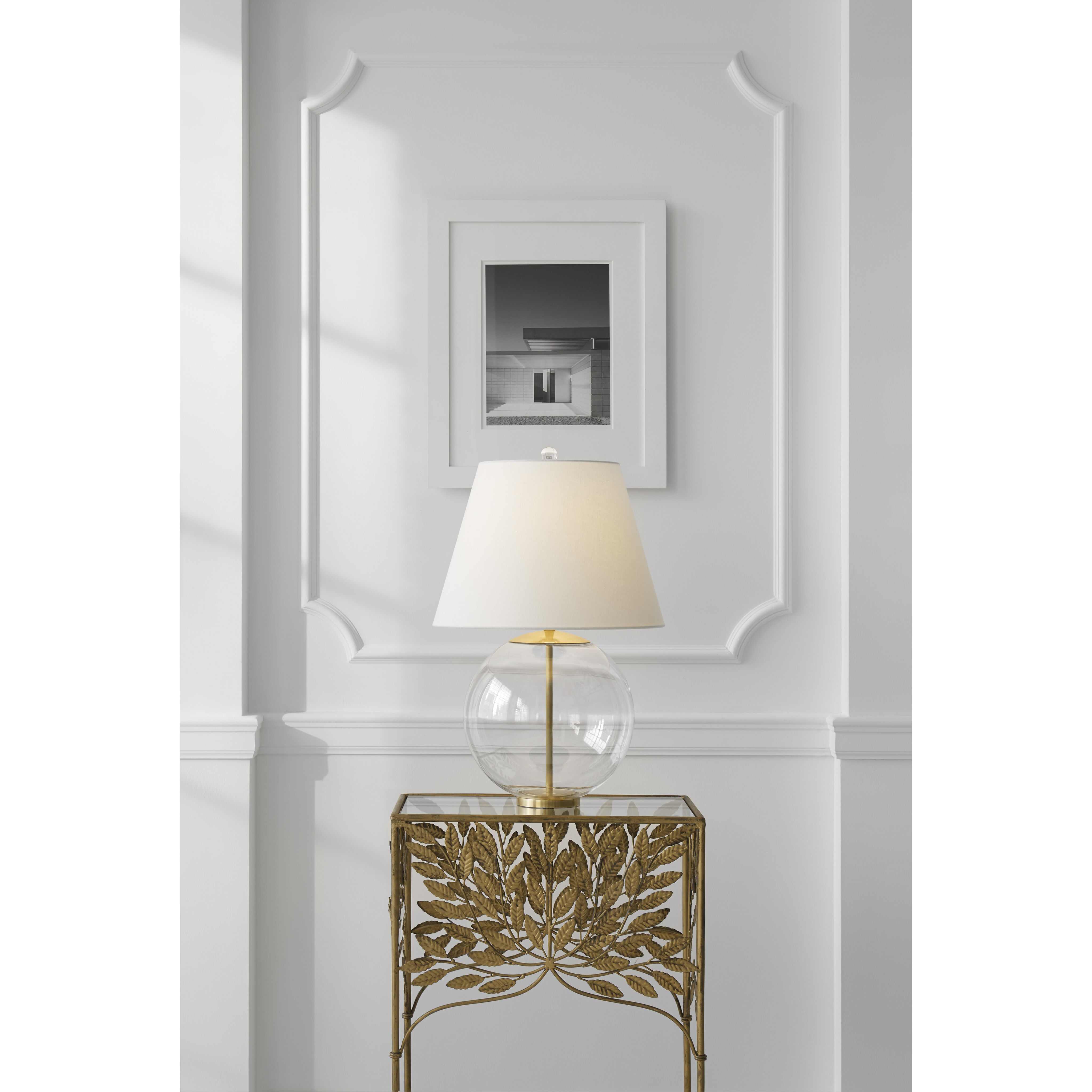 AERIN Morton 24.5 inch 100.00 watt Clear Glass Table Lamp Portable Light