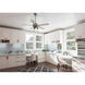 Hardwick 52 inch Matte Silver with Light Gray Oak Blades Ceiling Fan