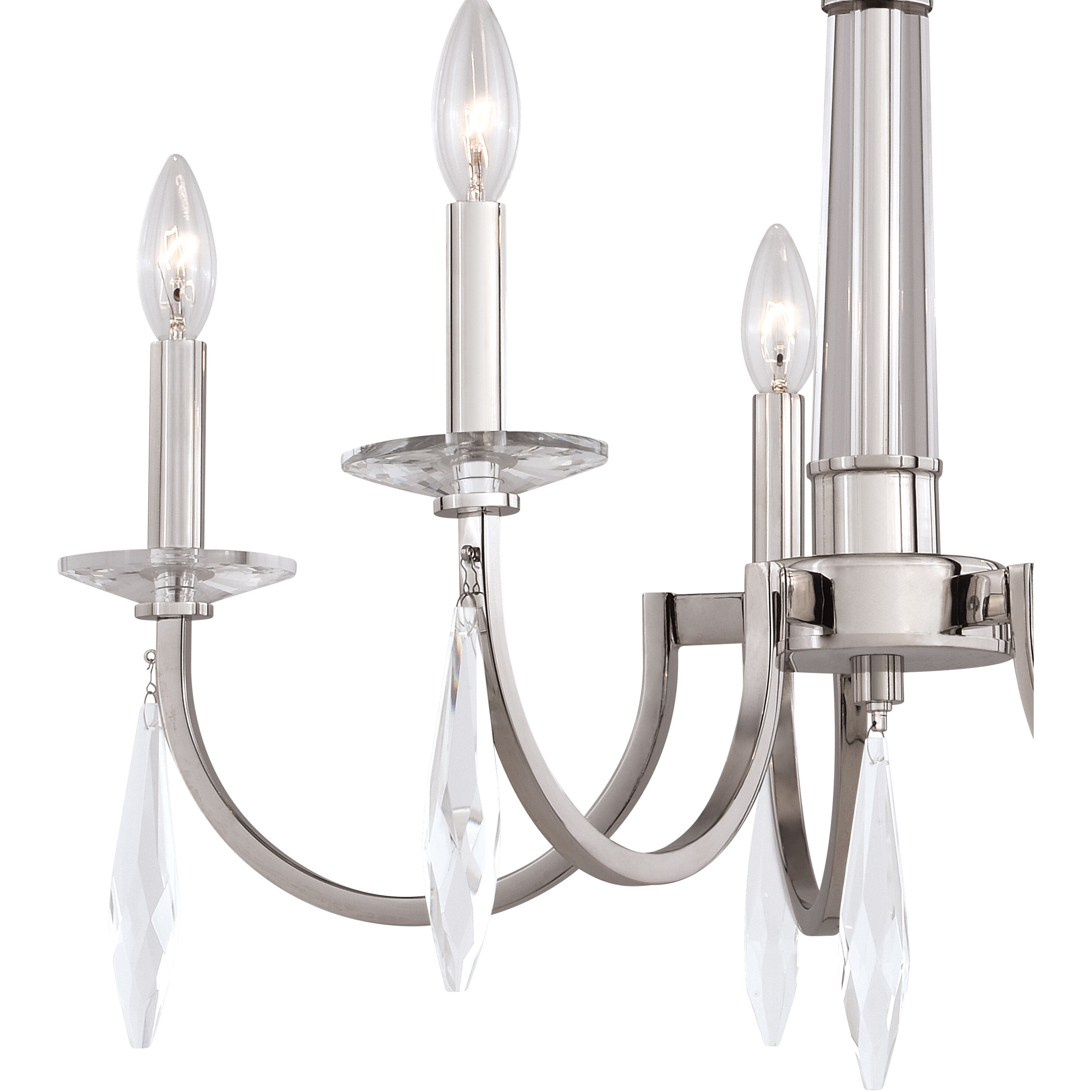Hoyne LED 25 inch Polished Nickel Chandelier Ceiling Light