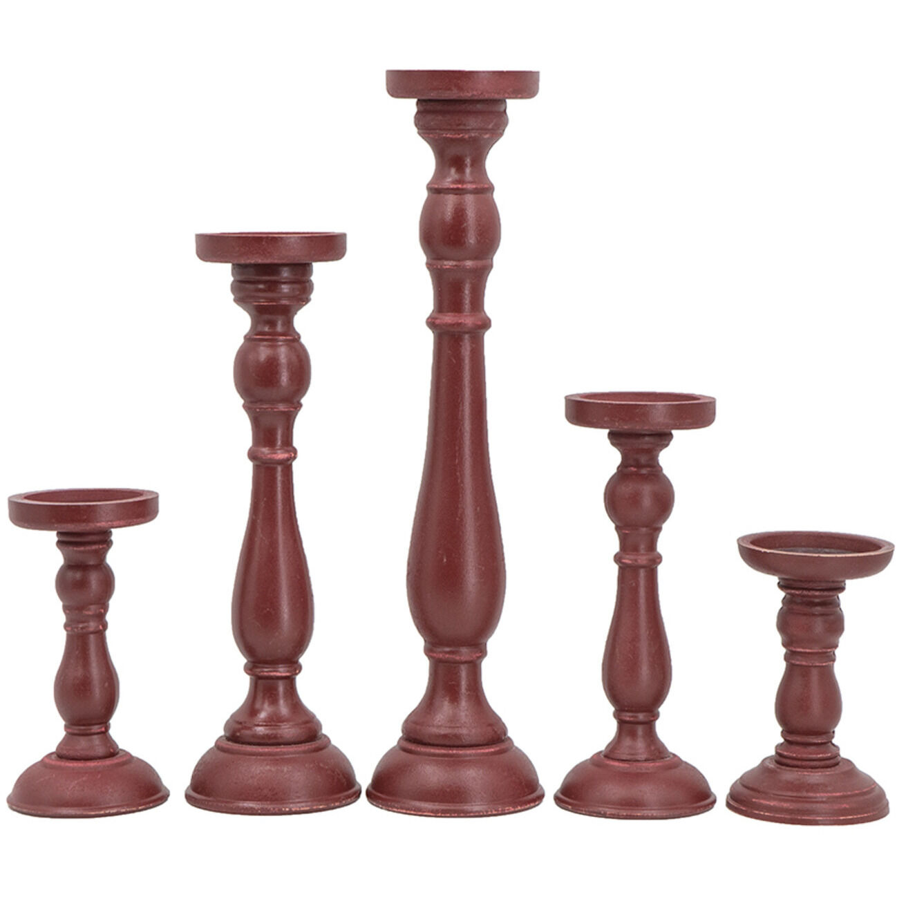 Anita Candle Holder in Red