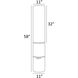 Sahirah 58.25 inch 5.00 watt Grey Floor Lamp Portable Light