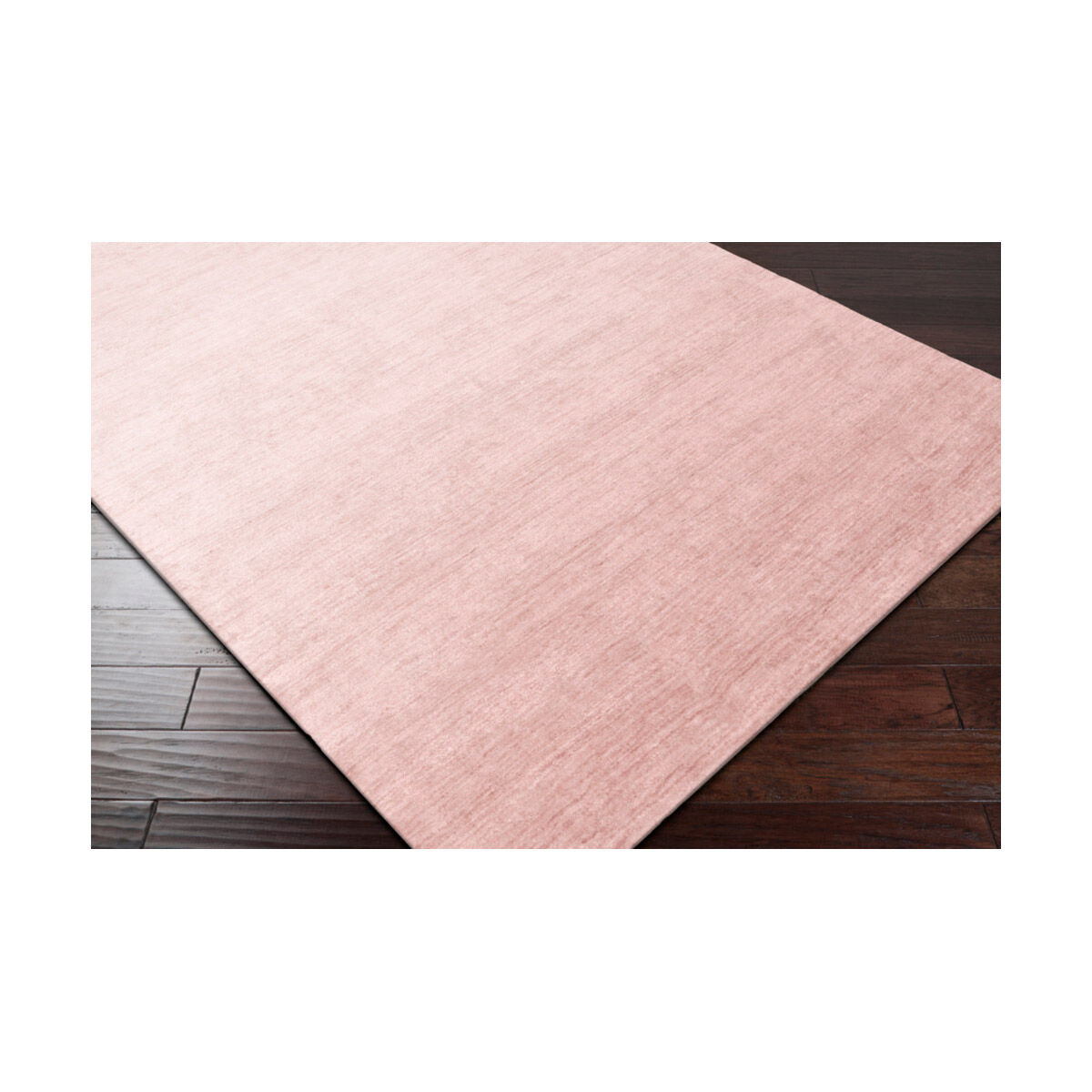 Pure 72 X 48 inch Blush Rugs, Bamboo Silk and Cotton