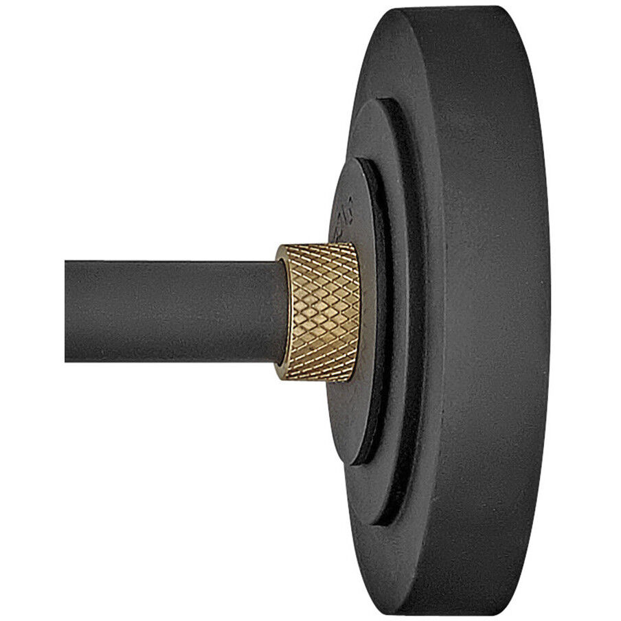 Foundry Classic Outdoor Barn Light in Textured Black, Straight Arm