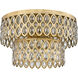 Dealey 9 Light 20 inch Heirloom Brass Flush Mount Ceiling Light