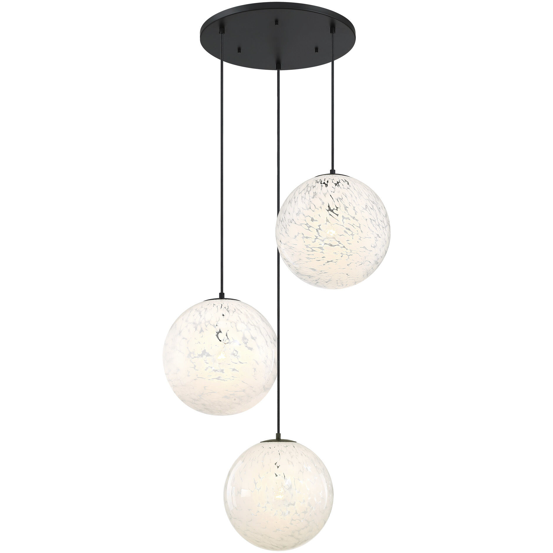 Circo LED 30 inch Matte Black Chandelier Ceiling Light
