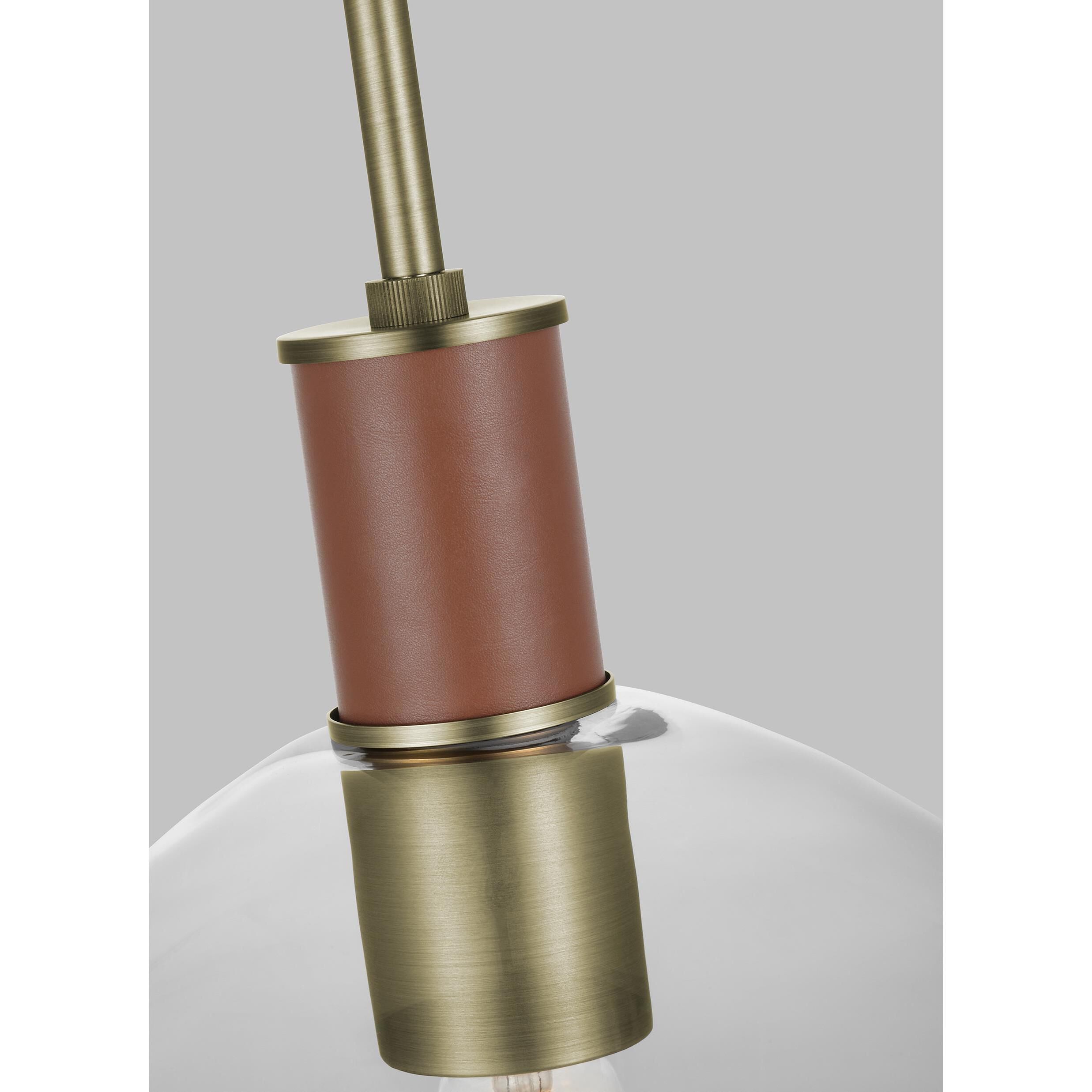 Hadley Pendant Ceiling Light in Time Worn Brass