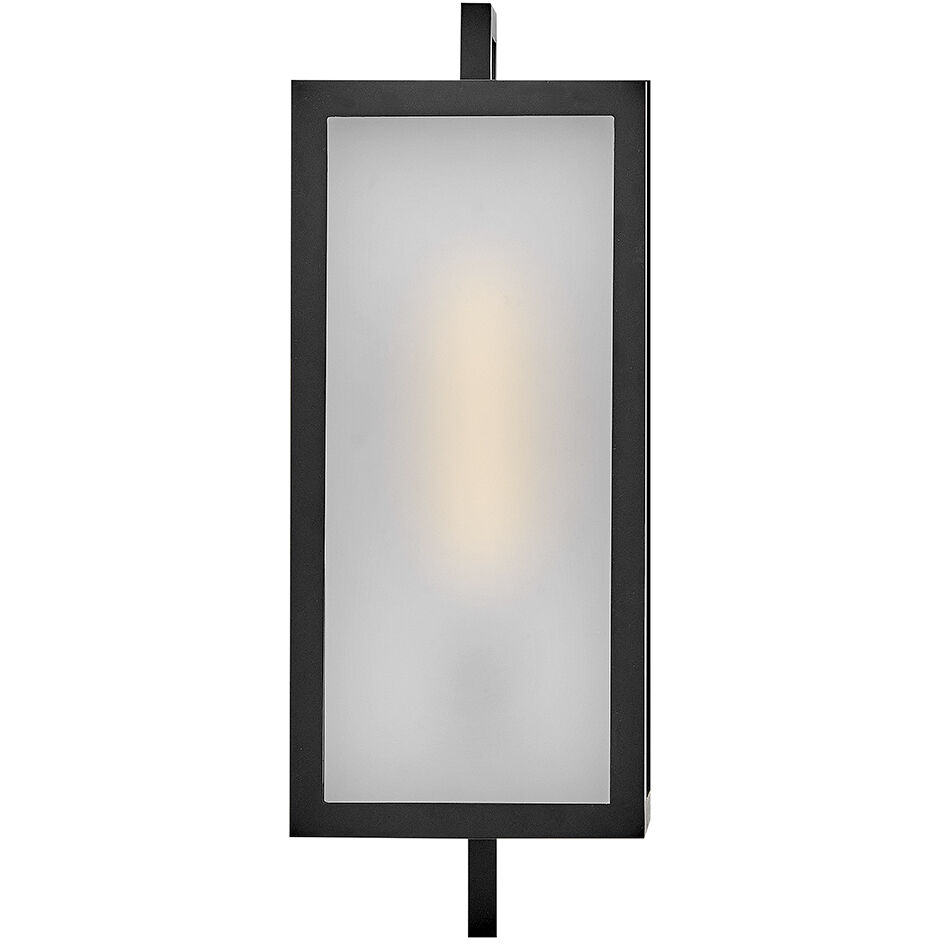 Halden 1 Light 15 inch Black Outdoor Wall Mount
