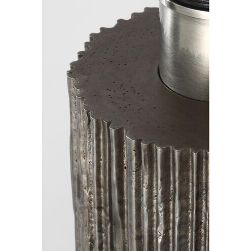 Anne-Marie Barton Fumar 29 inch 15.00 watt Ridged Graphite Table Lamp Portable Light