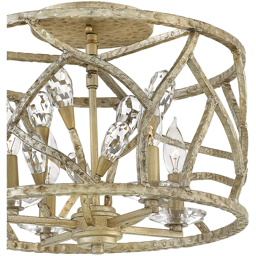 Eve LED 16 inch Champagne Gold Foyer Light Ceiling Light, Pendant/Flush Mount