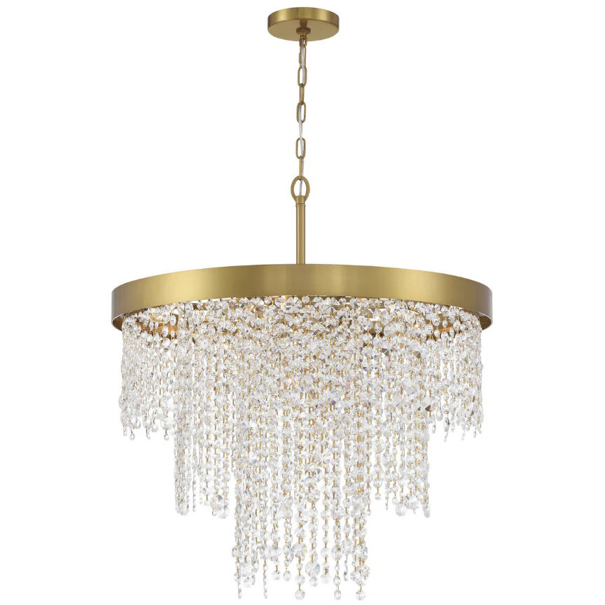 Waterfall 8 Light 30.25 inch Pendant Ceiling Light