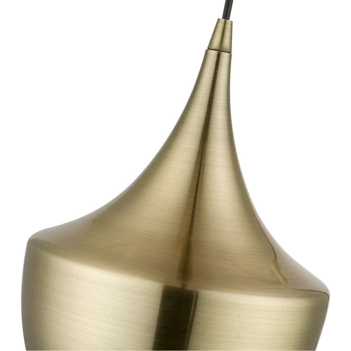 Waldorf 1 Light 10 inch Antique Brass Pendant Ceiling Light