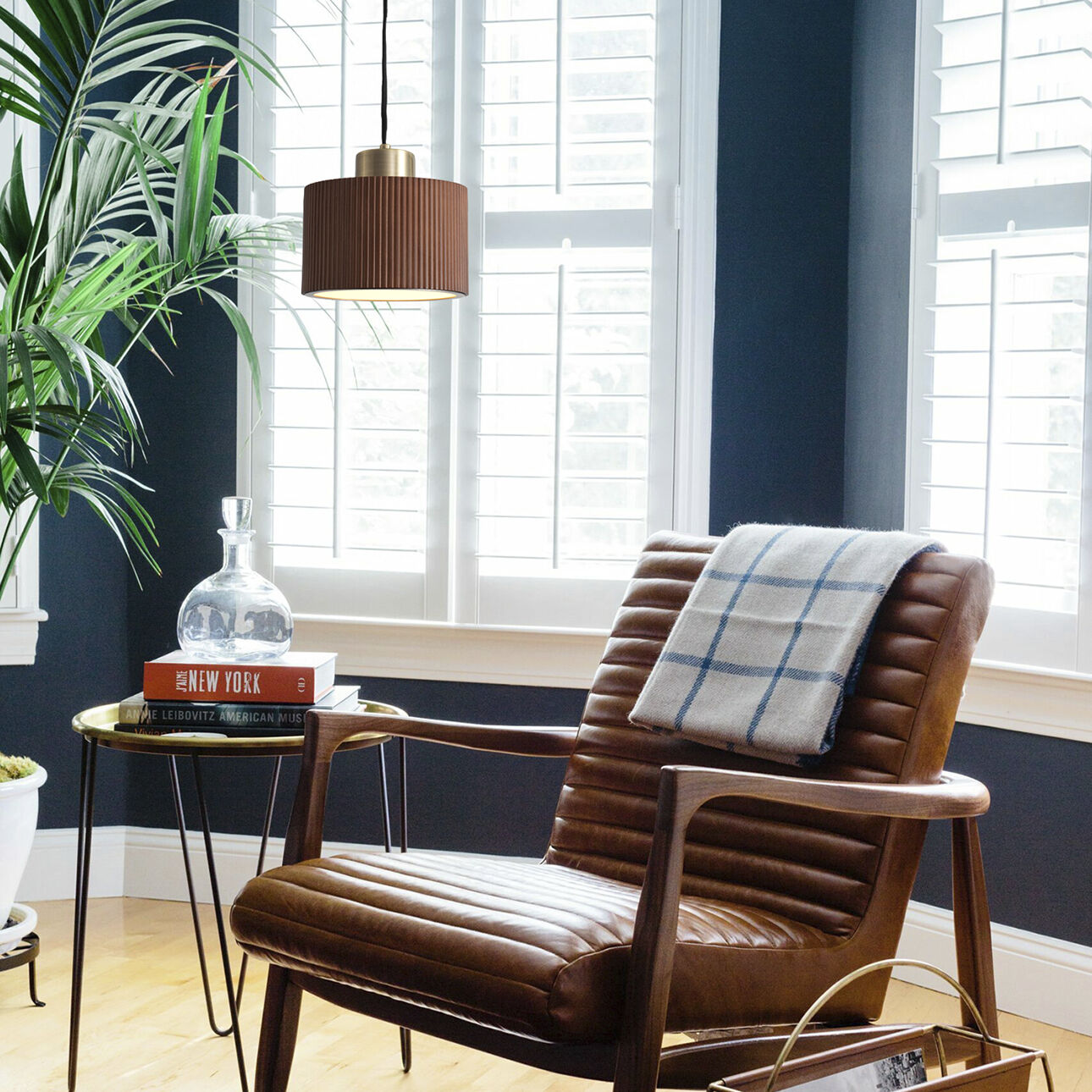 Tambo LED 10 inch Dark Walnut and Weathered Brass Pendant Ceiling Light