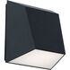 Atlantis LED 6 inch Black Outdoor Wall Light in 3000K, dweLED