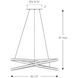Twist 1 Light 20.5 inch Black Pendant Ceiling Light, Twirl Small
