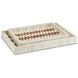 Tia White and Natural Trays, Set of 2