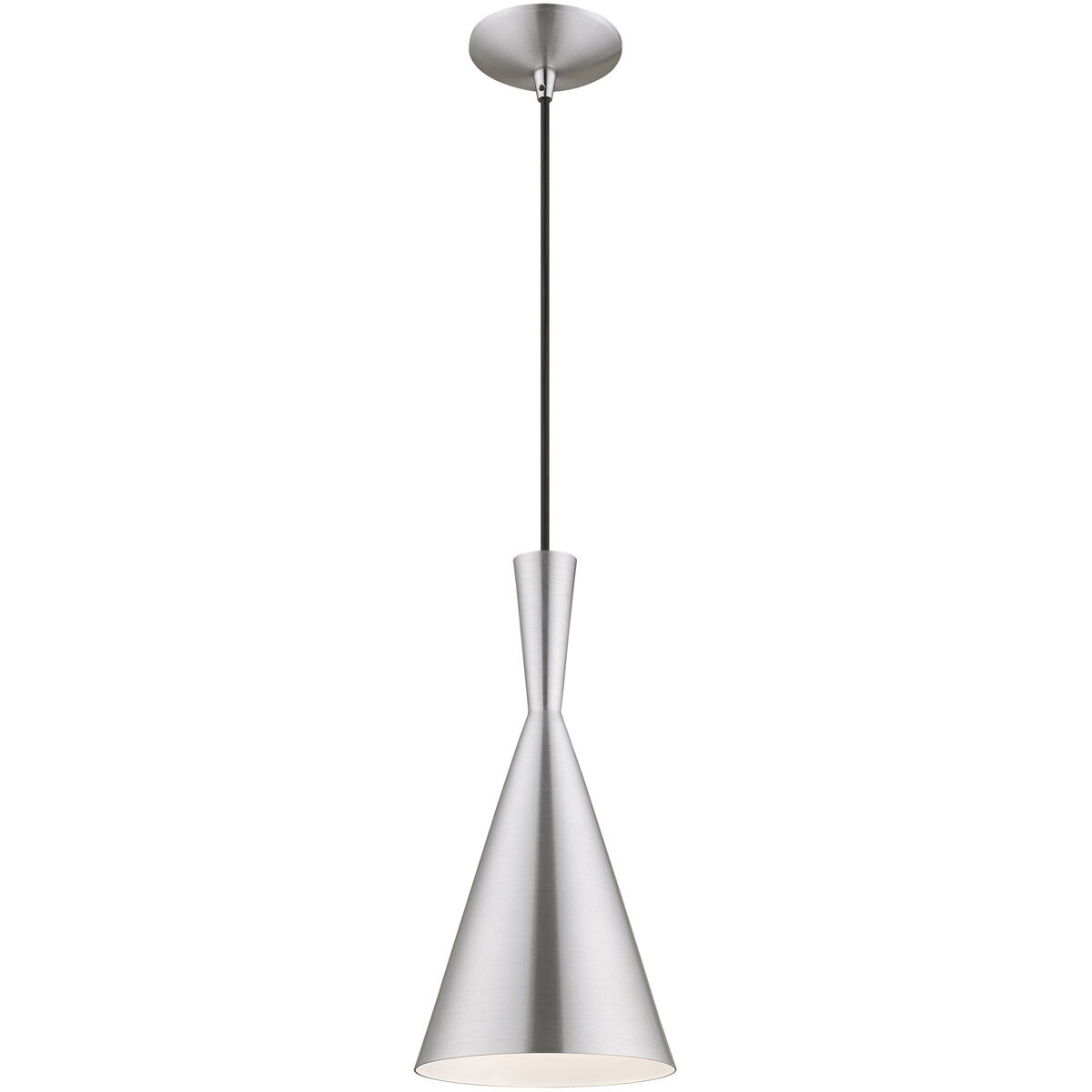 Allison 1 Light 7 inch Brushed Aluminum Mini Pendant Ceiling Light