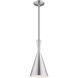 Allison 1 Light 7 inch Brushed Aluminum Mini Pendant Ceiling Light
