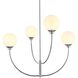 Nyomi 4 Light 36 inch Chrome Chandelier Ceiling Light