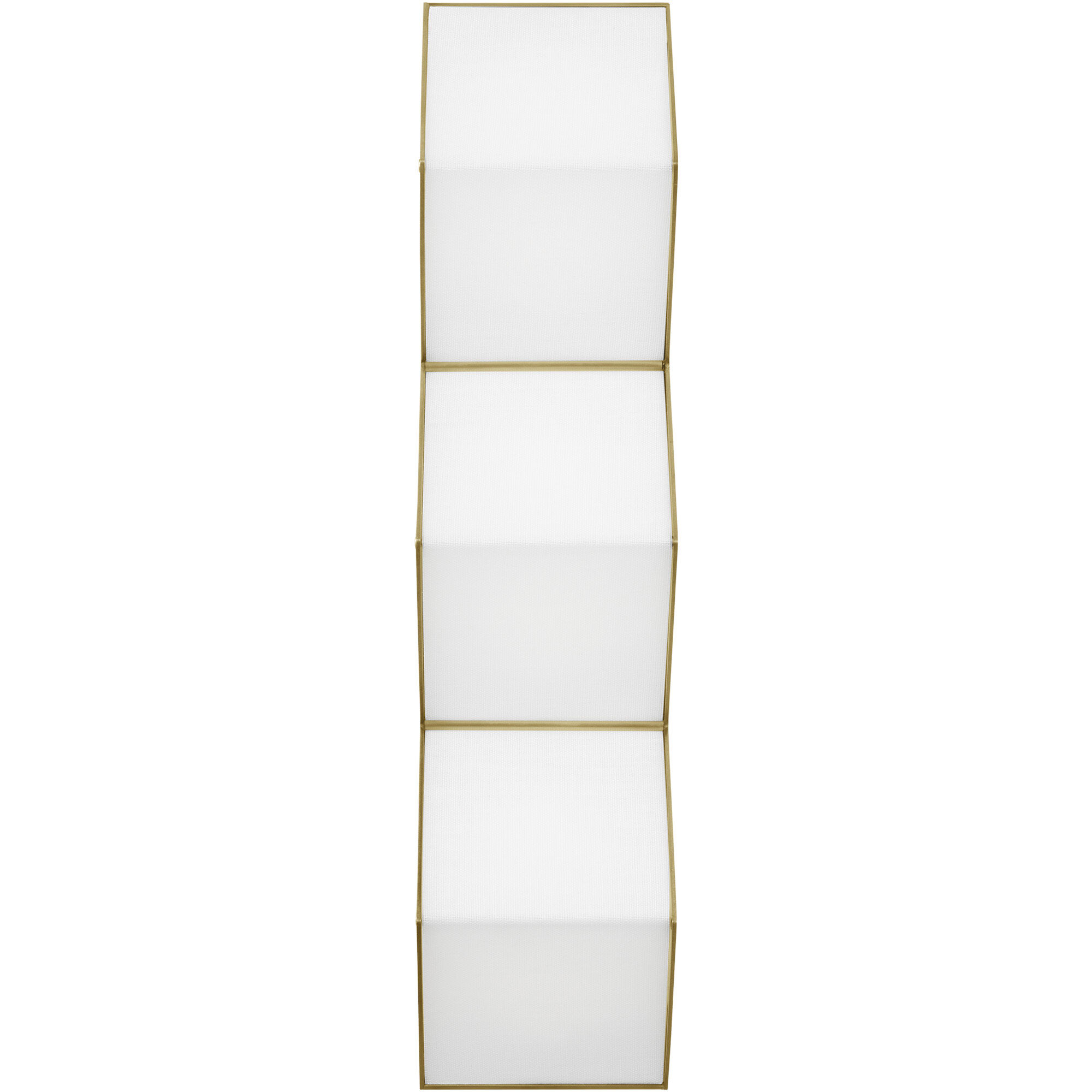 Clodagh Zig Zag Wall Sconce Wall Light in Natural Brass