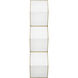 Clodagh Zig Zag Wall Sconce Wall Light in Natural Brass