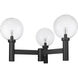 Laurent 3 Light 39 inch Black Outdoor Post Mount Fixture