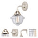 Nouveau 2 Small Oxford LED 7.5 inch Polished Nickel Sconce Wall Light in Clear Glass
