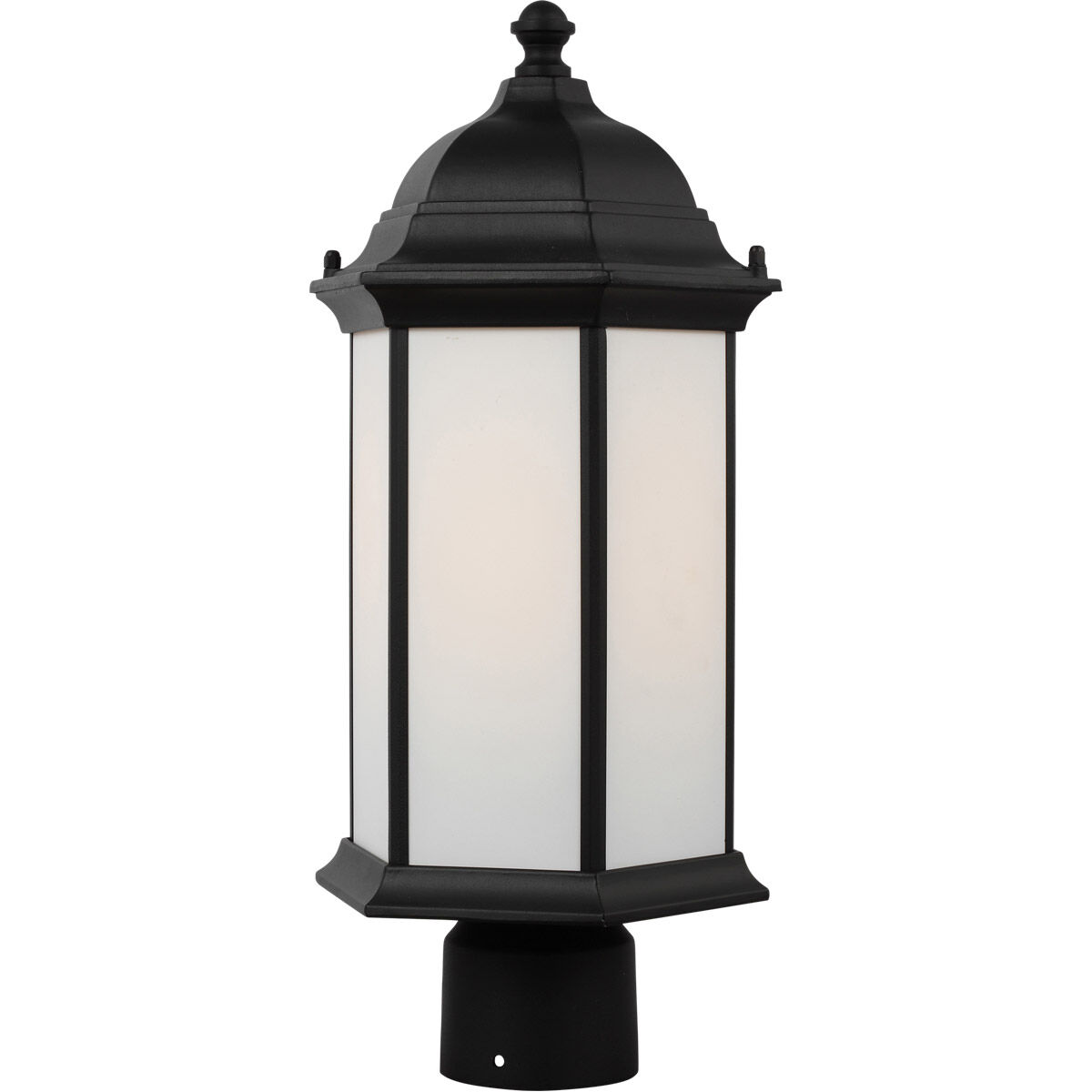 Sevier 1 Light 17.75 inch Black Outdoor Post Lantern, Medium