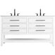Karson 60 X 34 inch White Bathroom Vanity Cabinet