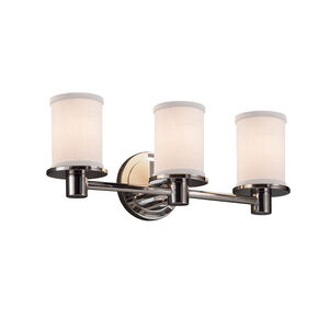 Textile 3 Light 20.00 inch Bathroom Vanity Light