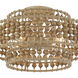 Silas 4 Light 16 inch Burnished Silver Semi Flush Ceiling Light