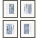 Abstract Blue and White Framed Art
