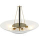 BAX 5 Light 32 inch Sand Coal and Soft Brass Pendant Ceiling Light