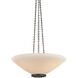 Awosting 3 Light 22 inch Distressed Bronze Pendant Ceiling Light
