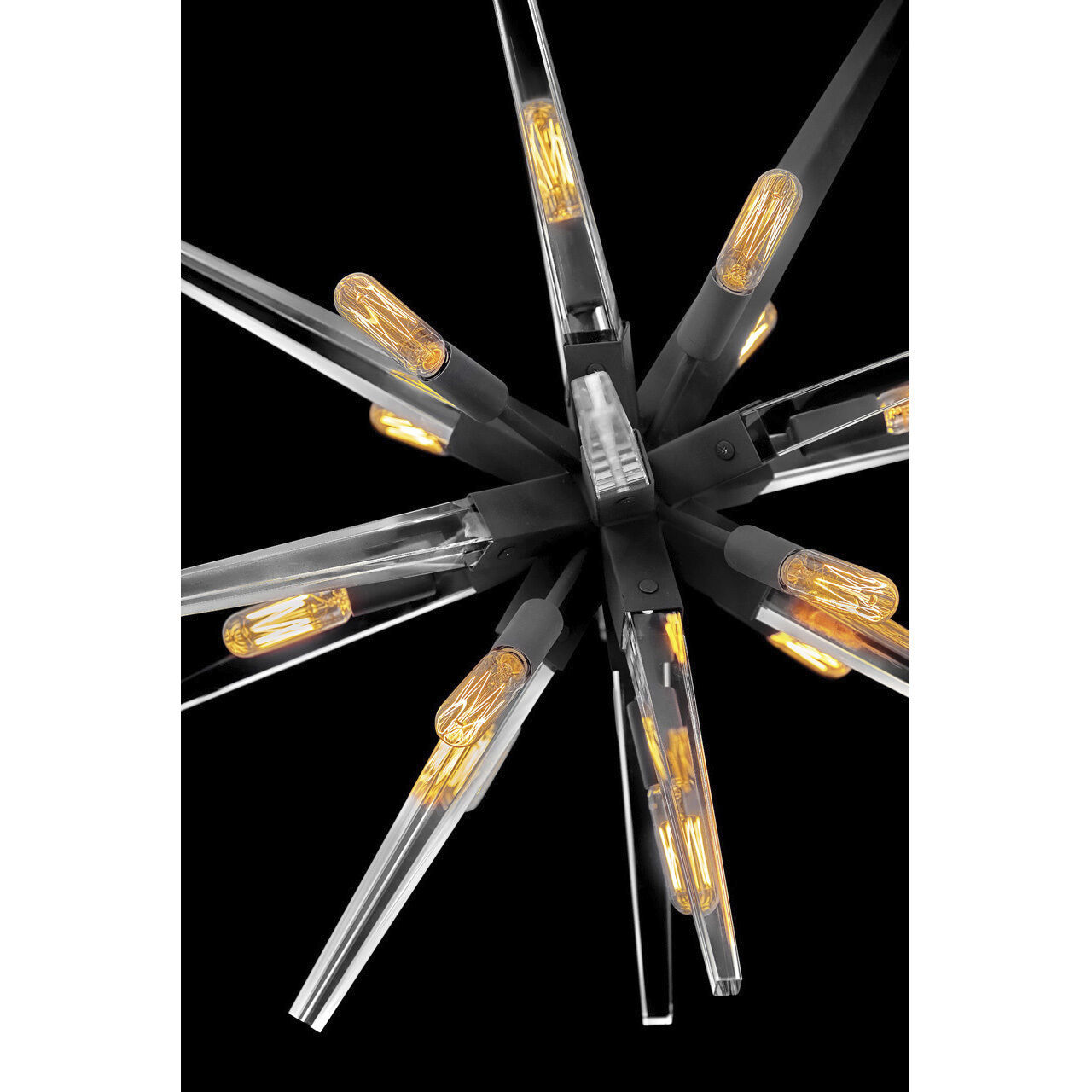 Ariel LED 26 inch Black Chandelier Ceiling Light, Orb