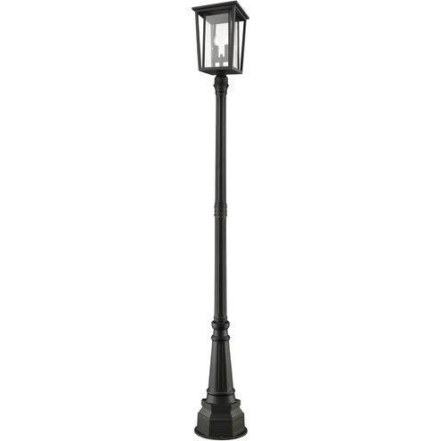 Seoul 2 Light 101.5 inch Oil Rubbed Bronze Outdoor Post Mounted Fixture in 26