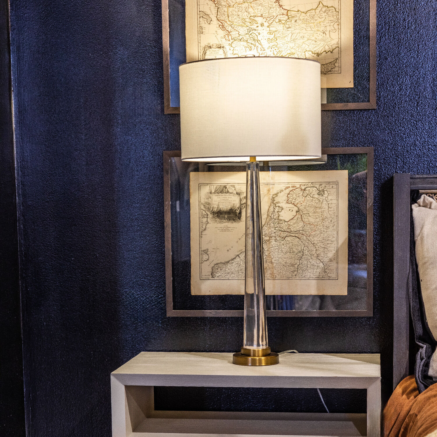 Wade 36 inch Antique Brass Table Lamp Portable Light