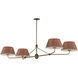 Dunbridge 4 Light 27.75 inch Antique Bronze Chandelier Ceiling Light