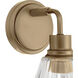 Pleated 1 Light 7.13 inch Premium Bronze Wall Sconce Wall Light