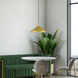Geneva 1 Light 15.25 inch Soft Gold with Polished Brass Accents Pendant Ceiling Light