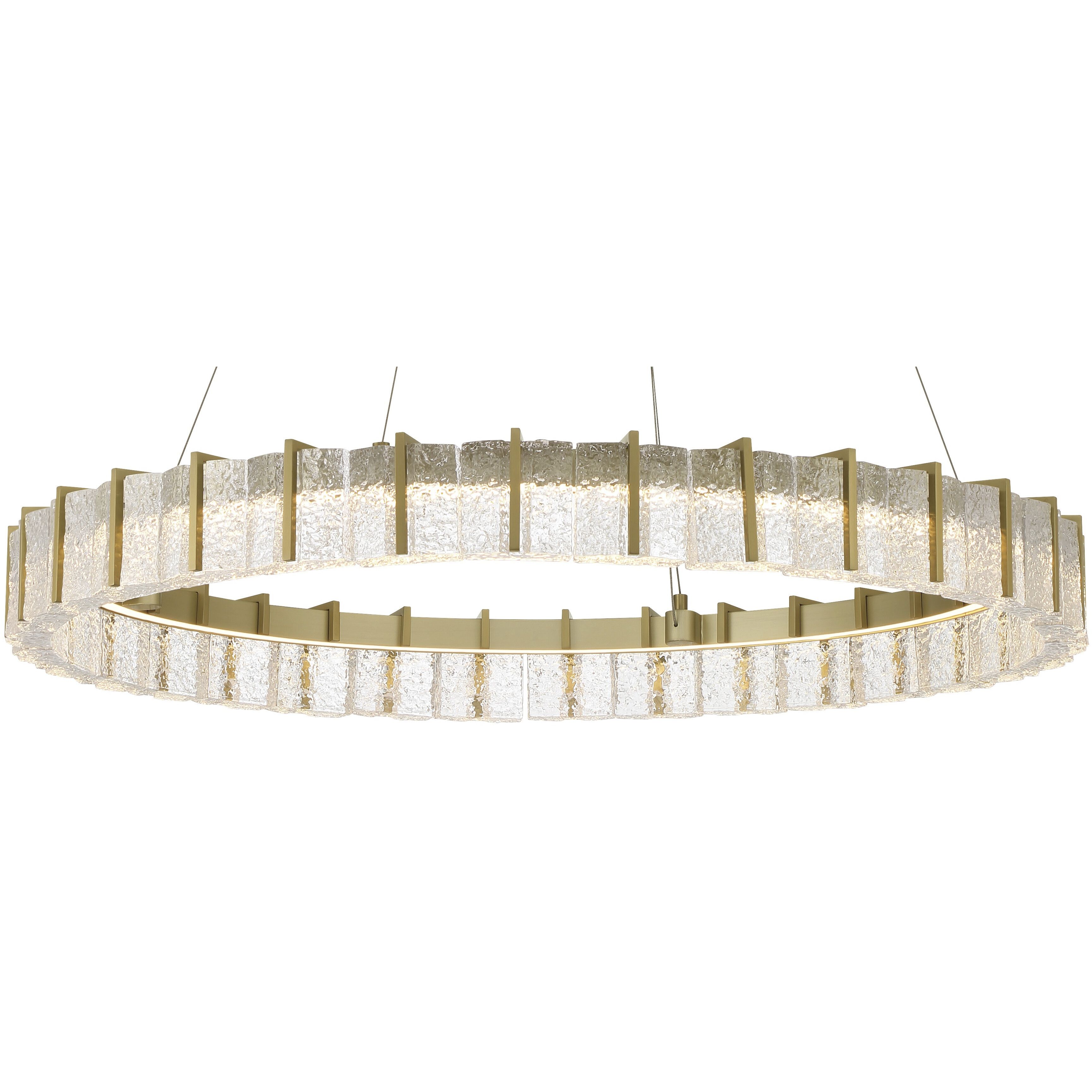 Sevryn LED 36 inch Soft Brass Ring Pendant Ceiling Light