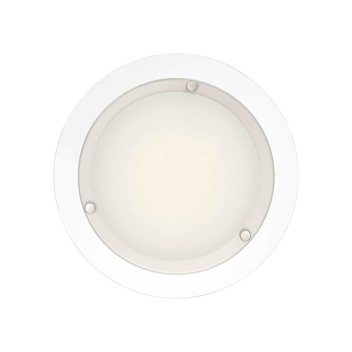 Edge Lit LED 10 inch Polished Nickel Flushmount Ceiling Light