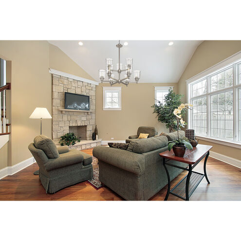 Bohin 9 Light 28 inch Brushed Nickel Chandelier Ceiling Light