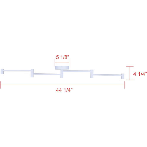 Axa 4 Light White Track Lighting Ceiling Light