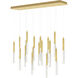 Dragonswatch LED 48 inch Satin Gold Chandelier Ceiling Light