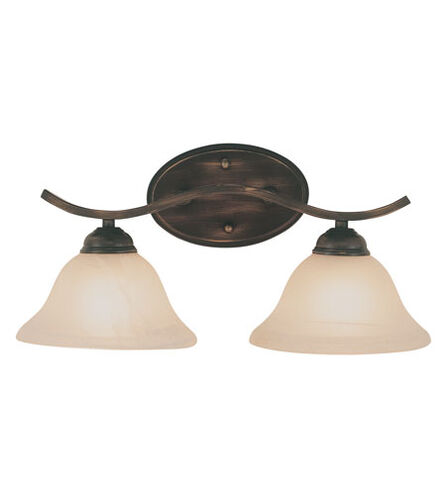 Hollyslope 2 Light 17 inch Rubbed Oil Bronze Vanity Bar Wall Light