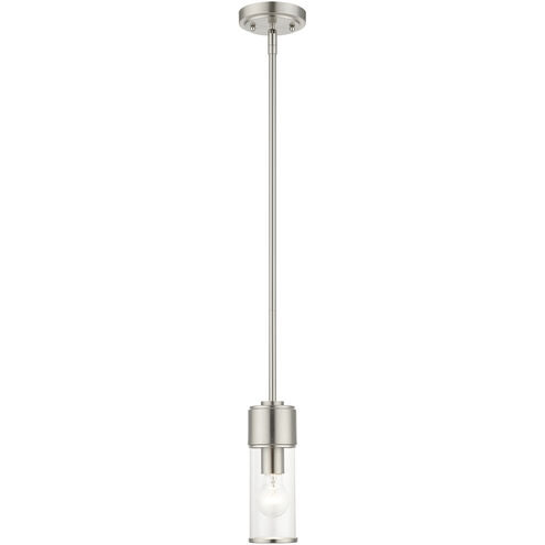 Quincy 1 Light 4.75 inch Brushed Nickel Mini Pendant Ceiling Light
