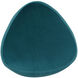 River Rock 14.5 inch Blue and Black Pouf