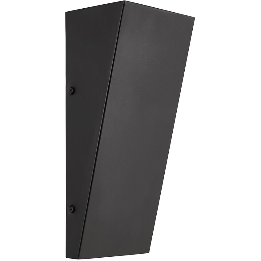 Corwin Family 12 inch Matte Black Outdoor Wall Sconce in 4" D x 5.5" W x 12" H, EVOLV